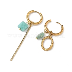 Orecchini a cerchio huggie in acciaio inossidabile 202&nbsp;EJEW-JE07392-02