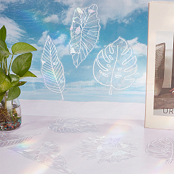 9шт лист красочный Ловец солнца радуга призма электростатические стеклянные наклейки&nbsp;DIY-WH0409-69G