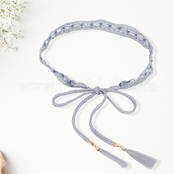 1 шт. хлопковые и льняные цветочные кружевные пояса с кисточками для талии и живота&nbsp;AJEW-GF0012-32A