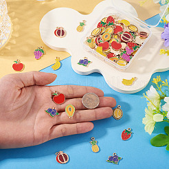 90 шт. 9 подвески из сплава и эмали с фруктовой тематикой&nbsp;ENAM-TA0003-21