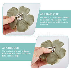 6 шт. цветочные тканевые броши для рюкзака&nbsp;JEWB-FH0002-38B