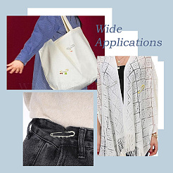 8 шт. 8 стиля железных булавок со стразами&nbsp;FIND-CJ0004-92