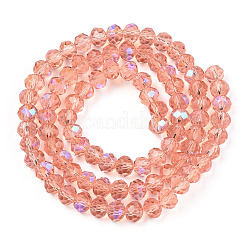 Стеклянные бусины с гальваническим покрытием  EGLA-A034-T3mm-L24