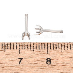 Фурнитура для сережек-гвоздиков из нержавеющей стали 304 STAS-B091-02B-03P