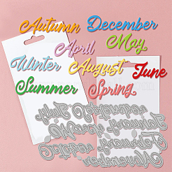 Трафареты для резки штампов из углеродистой стали на тему сезона DIY-WH0309-1760