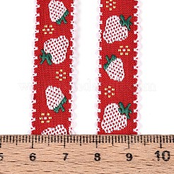 Ruban fraise en polyester&nbsp;OCOR-T016-04C