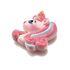 Кабошоны из непрозрачной смолы «единорог»&nbsp;LS-CRES-F034-01