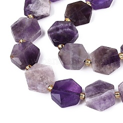 Natürlichen Amethyst Perlen Stränge&nbsp;G-N368-01A-10