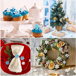 80 шт. 8 стиля рождественских полупрозрачных смоляных кабошонов RESI-SC0003-40