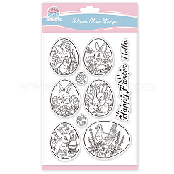 Tampons transparents en plastique pvc personnalisés&nbsp;DIY-WH0448-0800