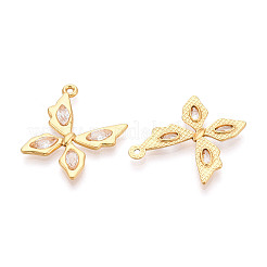 Подвески из нержавеющей стали 304 с паве из кубического циркония&nbsp;STAS-T064-86G-06