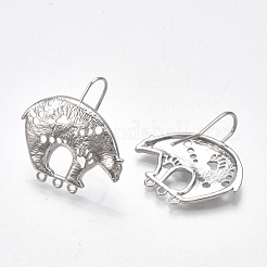 Латунные крючки для сережек KK-S350-353