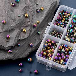 340 pz 4 dimensioni perline di ematite sintetiche non magnetiche&nbsp;G-LS0001-55