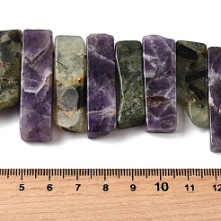 Природный аметист и пренита бисер пряди G-S386-D17