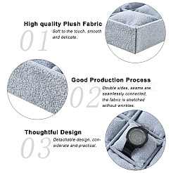 Дерево покрыто бархат браслет ювелирных часовых дисплеев&nbsp;LS-BDIS-F001-01