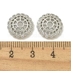 Покрытие стойки латунь микро паве прозрачные колпачки из кубического циркония KK-K386-12P