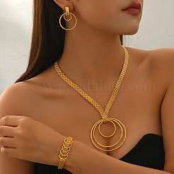 Элегантные комплекты из полых колец из сплава&nbsp;PZ6009