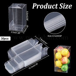 Transparente Geschenkboxen aus Kunststoff&nbsp;LS-CON-WH0086-042