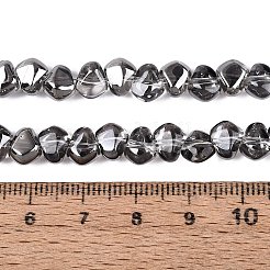 Chapelets de perles en verre transparent électrolytique&nbsp;EGLA-Q133-01A-03