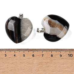 Colgantes de ágata con núcleo de cristal natural teñidos y calentados&nbsp;GG-CBACB71-04P-06