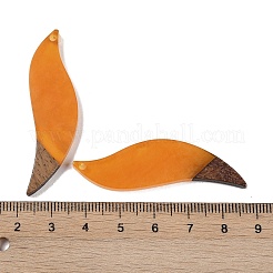 Большие подвески из смолы и дерева WOOD-F015-18E