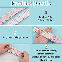 Polyesterband in Regenbogenfarbe&nbsp;OCOR-WH0085-78