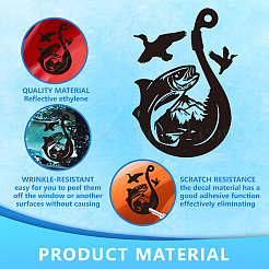 Пластиковые светоотражающие виниловые наклейки на автомобиль STIC-WH0036-002