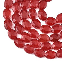 Gefärbt natürlichen weißen Jade Perlen Stränge&nbsp;G-H349-A01-24A