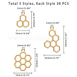 Подвесные подвески из сплава PALLOY-WH0065-60