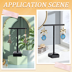 2 комплект из 2-х размеров акриловых подставок для сережек с Т-образной планкой&nbsp;EDIS-SC0001-10