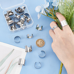 30 шт. 3 стиля манжетных колец из нержавеющей стали 304&nbsp;STAS-UN0059-25