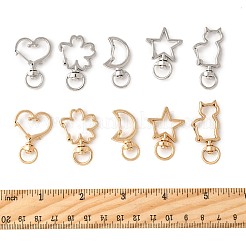 40 шт. 10-х стилевых поворотных карабинов из сплава FIND-FS0004-74