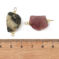 Ciondolo connettore in tormalina naturale grezza multicolore&nbsp;PALLOY-JF06043