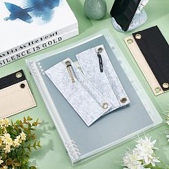 6 шт. 3-цветный шерстяной фетровый органайзер для кошелька&nbsp;FIND-CN0001-08