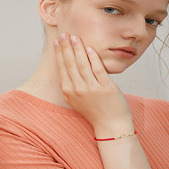 1 pulsera deslizante con cordón de nailon ajustable para mujer&nbsp;BJEW-LP0001-32P-02