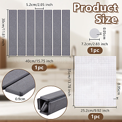 Tapis de salle de bain rectangulaire en terre de diatomées&nbsp;AJEW-WH0556-50B