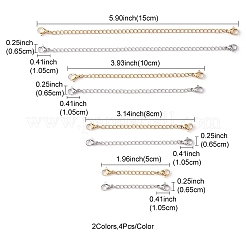 8 прядь 8 стиля удлинитель цепи из нержавеющей стали 304 STAS-YW0001-12