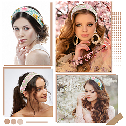 3 шт. резинки для волос из полиэстера 3 цветов&nbsp;MRMJ-CY0001-02