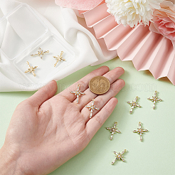 10шт латунные прозрачные подвески из кубического циркония FIND-BC0004-29