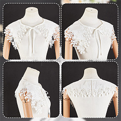 Colletto in pizzo di poliestere staccabile&nbsp;AJEW-WH0248-575B