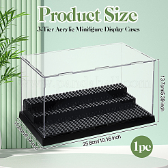 3-ярусные акриловые витрины для минифигурок&nbsp;ODIS-WH0019-10A