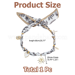 Collares de bufanda de poliéster para mujer&nbsp;NJEW-HS00029