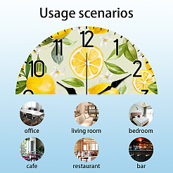 Настенные часы с принтом из мдф&nbsp;HJEW-WH0058-010