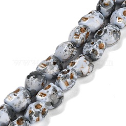 Синтетических нитей бирюзовые бусы TURQ-F019-02I