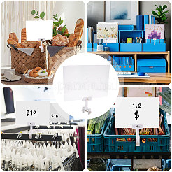 Прямоугольный акриловый держатель для бирки AJEW-WH0609-177