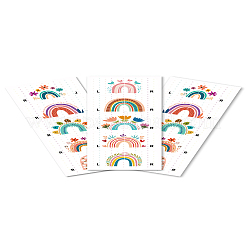 防水紙ステッカー  長方形  レインボー  240x90mm&nbsp;DIY-WH0641-001