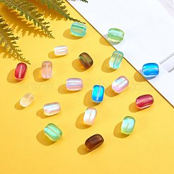 48 шт. 8 цвета синтетические бусины из лунного камня G-SZ0001-05