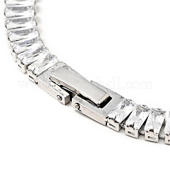 Теннисный браслет из прозрачного кубического циркония BJEW-E009-03P