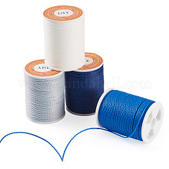 4 rouleau de cordon rond en polyester ciré 4 couleurs&nbsp;YC-TA0001-21B