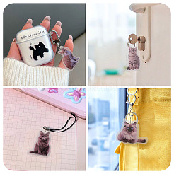 10шт 5 стиля акриловые подвески с принтом&nbsp;OACR-TA0004-13